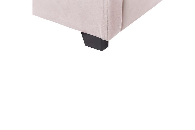 Säng med förvaring Vincennes - Rosa, Svart, 180x200 cm - Möbler - Säng - Sängram & sängstomme