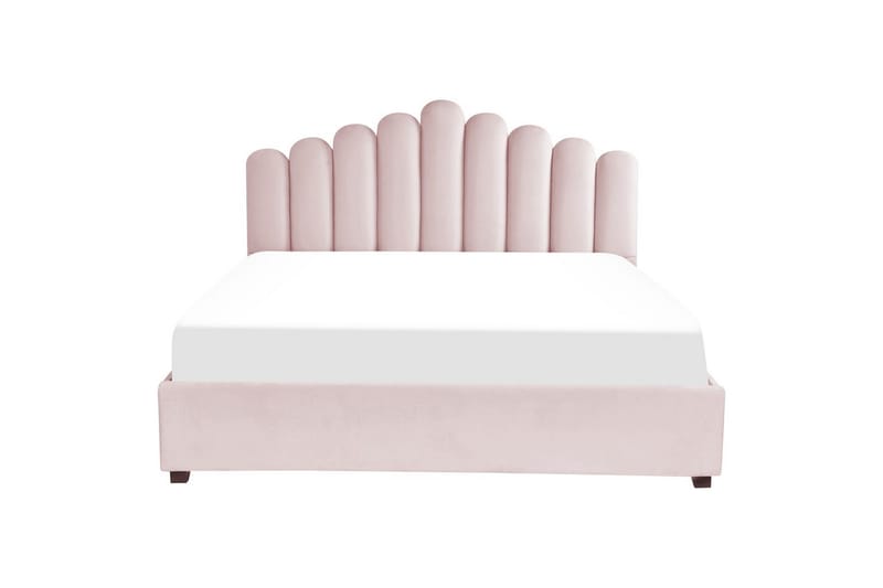 Säng med förvaring Vincennes - Rosa, Svart, 180x200 cm - Möbler - Säng - Sängram & sängstomme