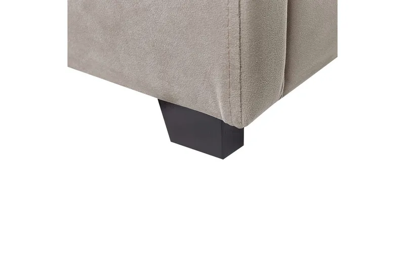 Säng med förvaring Vincennes - Taupe, svart, 140x200 cm - Möbler - Säng - Sängram & sängstomme