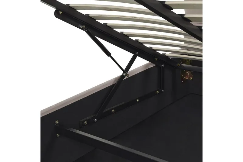 Säng med förvaring Vincennes - Taupe, svart, 140x200 cm - Möbler - Säng - Sängram & sängstomme