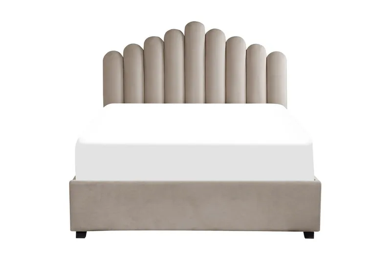 Säng med förvaring Vincennes - Taupe, svart, 140x200 cm - Möbler - Säng - Sängram & sängstomme