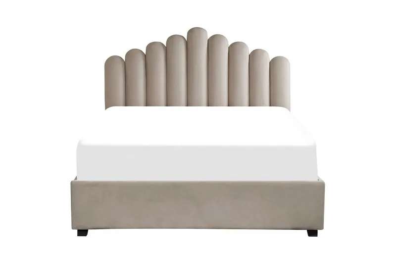 Säng med förvaring Vincennes - Taupe, svart, 160x200 cm - Möbler - Säng - Sängram & sängstomme