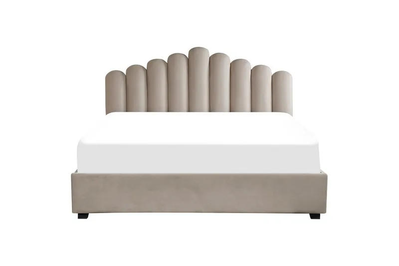 Säng med förvaring Vincennes - Taupe, svart, 180x200 cm - Möbler - Säng - Sängram & sängstomme