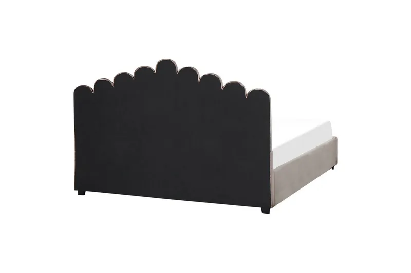 Säng med förvaring Vincennes - Taupe, svart, 180x200 cm - Möbler - Säng - Sängram & sängstomme