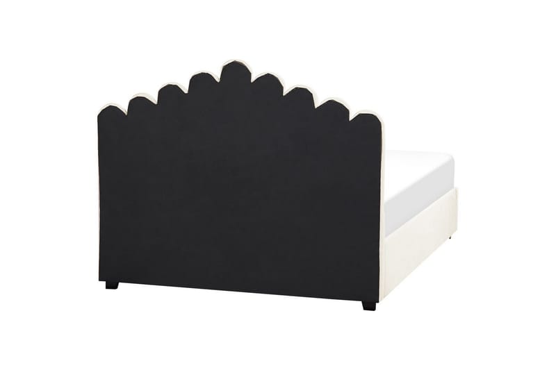 Säng med förvaring Vincennes - Vit, Svart, 160x200 cm - Möbler - Säng - Sängram & sängstomme
