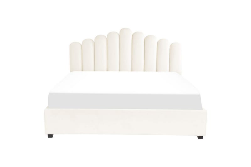 Säng med förvaring Vincennes - Vit, Svart, 180x200 cm - Möbler - Säng - Sängram & sängstomme