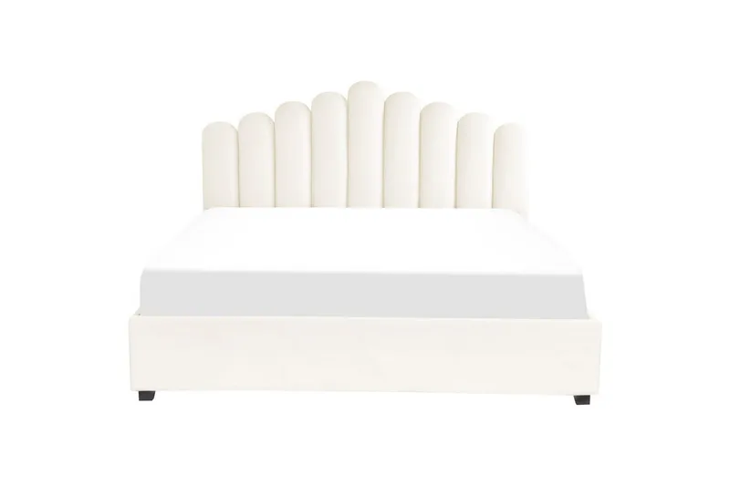 Säng med förvaring Vincennes - Vit, Svart, 180x200 cm - Möbler - Säng - Sängram & sängstomme