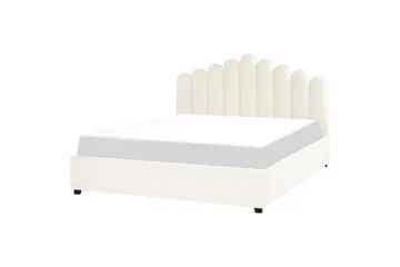 Säng med förvaring Vincennes - Vit, Svart, 180x200 cm - Möbler - Säng - Sängram & sängstomme