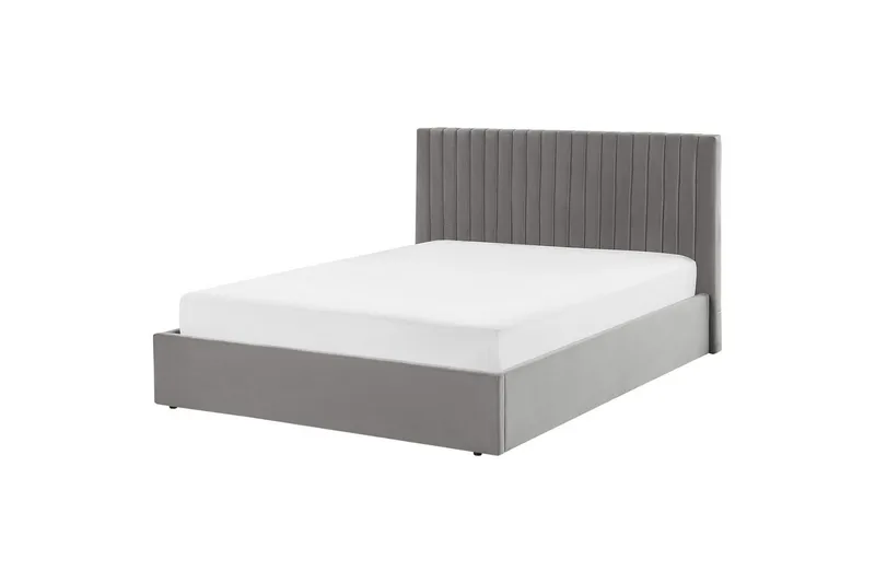 Säng med förvaring Vion - Grå, 160x200 cm - Möbler - Säng - Sängram & sängstomme
