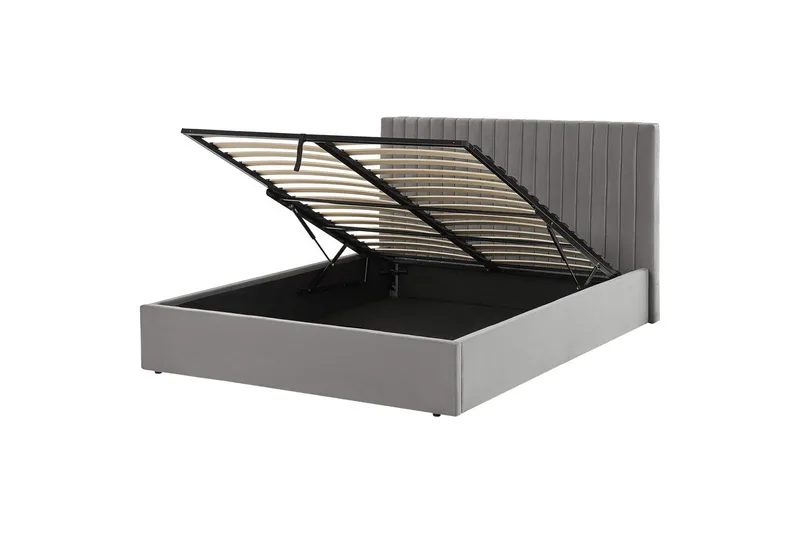 Säng med förvaring Vion, Grå, 160x200 cm