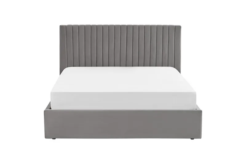 Säng med förvaring Vion - Grå, 160x200 cm - Möbler - Säng - Sängram & sängstomme