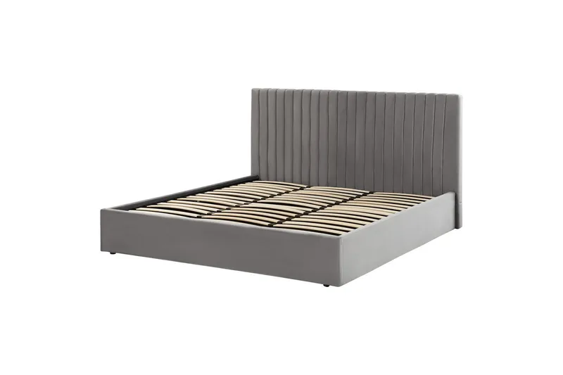 Säng med förvaring Vion - Grå, 180x200 cm - Möbler - Säng - Sängram & sängstomme