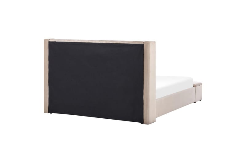 Säng med förvaringsbänk Noyers - Beige, 180x200 cm - Möbler - Säng - Sängram & sängstomme