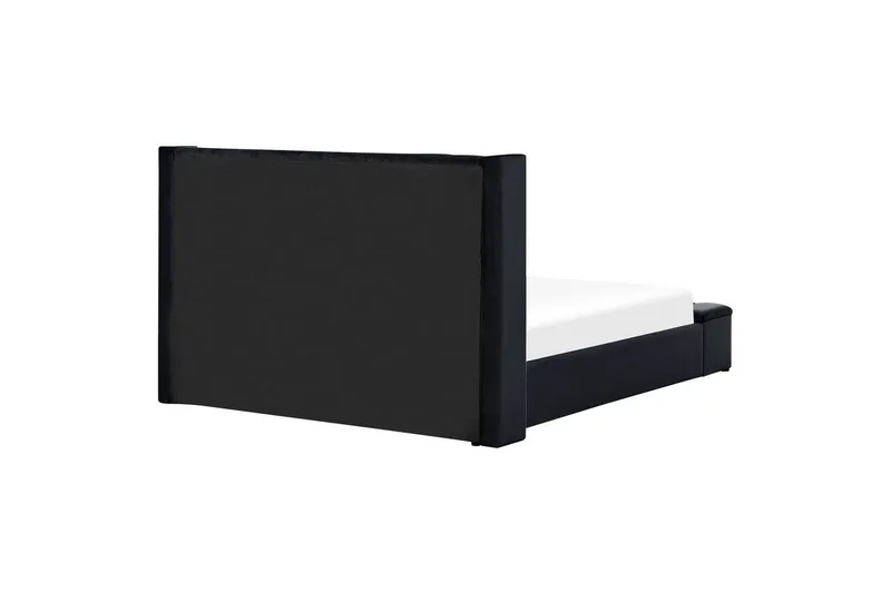 Säng med förvaringsbänk Noyers - Svart, 180x200 cm - Möbler - Säng - Sängram & sängstomme