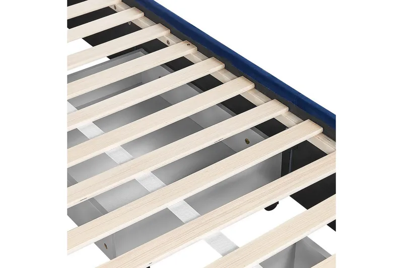 Säng med förvaringslådor Lievin - Blå, 140x200 cm - Möbler - Säng - Sängram & sängstomme