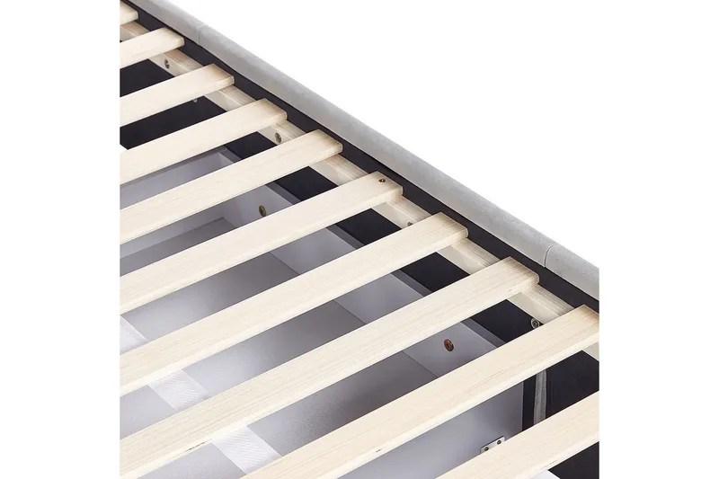 Säng med förvaringslådor Lievin - Grå, 140x200 cm - Möbler - Säng - Sängram & sängstomme