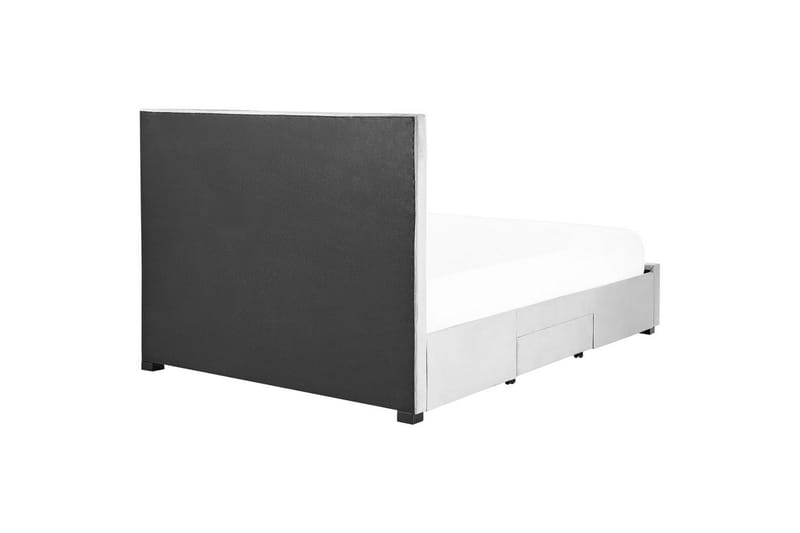 Säng med förvaringslådor Lievin - Grå, 160x200 cm - Möbler - Säng - Sängram & sängstomme