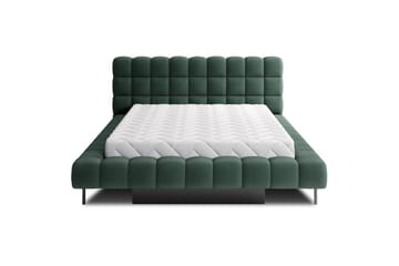 Säng med klädsel Eltap Magentta - 140x200 cm, Amore 35, Grön - Möbler - Säng - Sängram & sängstomme