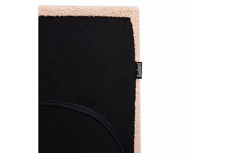 Säng med lamellram Albi - Beige, svart/Bouclé, 160x200 cm - Möbler - Säng - Sängram & sängstomme
