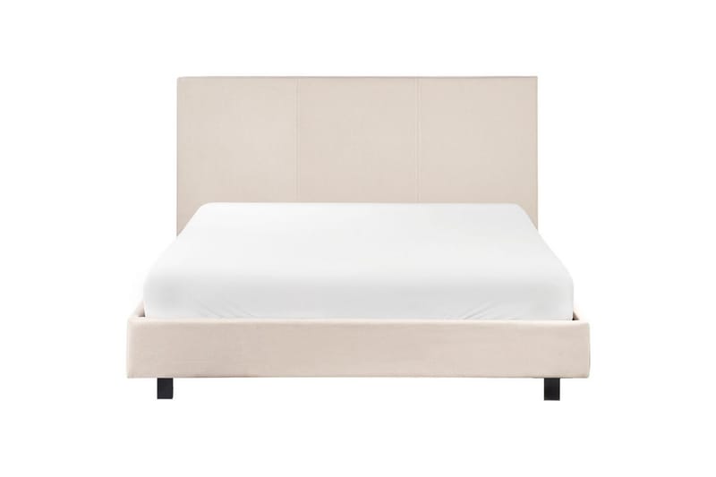 Säng med lamellram Albi - Beige, svart/Polyester, 140x200 cm - Möbler - Säng - Sängram & sängstomme