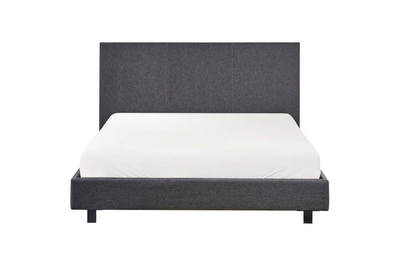 Säng med lamellram Albi - Grå, svart/Polyester, 140x200 cm - Möbler - Säng - Sängram & sängstomme