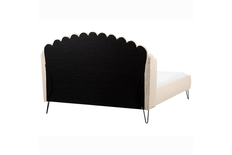 S�äng med lamellram Ambillou - Beige, svart, 160x200 cm - Möbler - Säng - Sängram & sängstomme