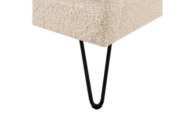 Säng med lamellram Ambillou - Beige, svart, 180x200 cm - Möbler - Säng - Sängram & sängstomme