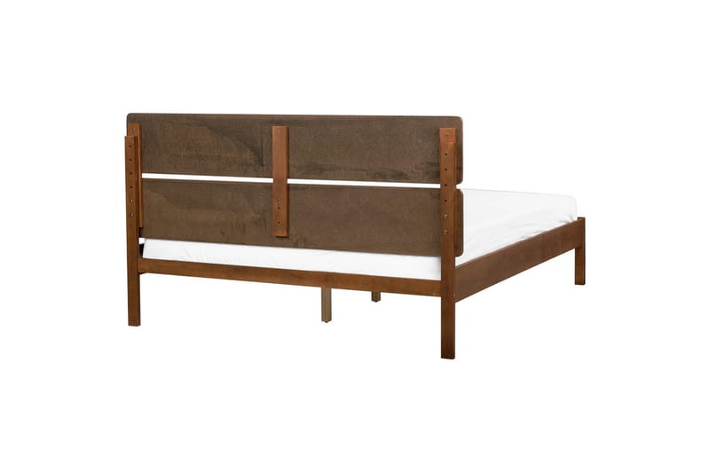 Säng med lamellram Boisset - Brun/Gummiträ, 160x200 cm - Möbler - Säng - Sängram & sängstomme