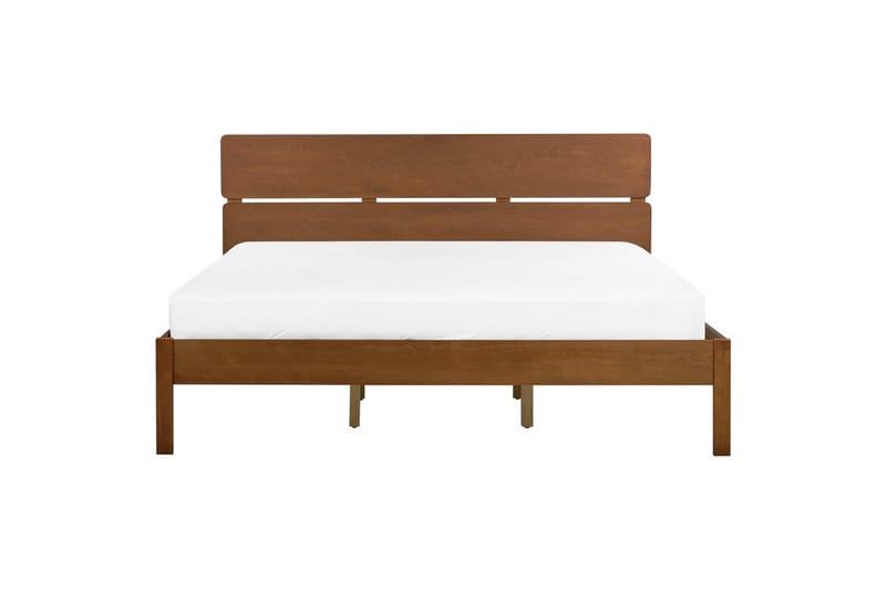Säng med lamellram Boisset - Brun/Gummiträ, 180x200 cm - Möbler - Säng - Sängram & sängstomme