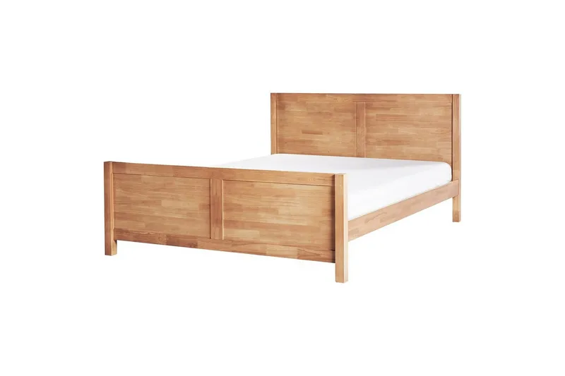 Säng med lamellram Champagnat, Ljus trä, 160x200 cm