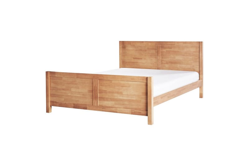 Säng med lamellram Champagnat, Ljus trä, 160x200 cm