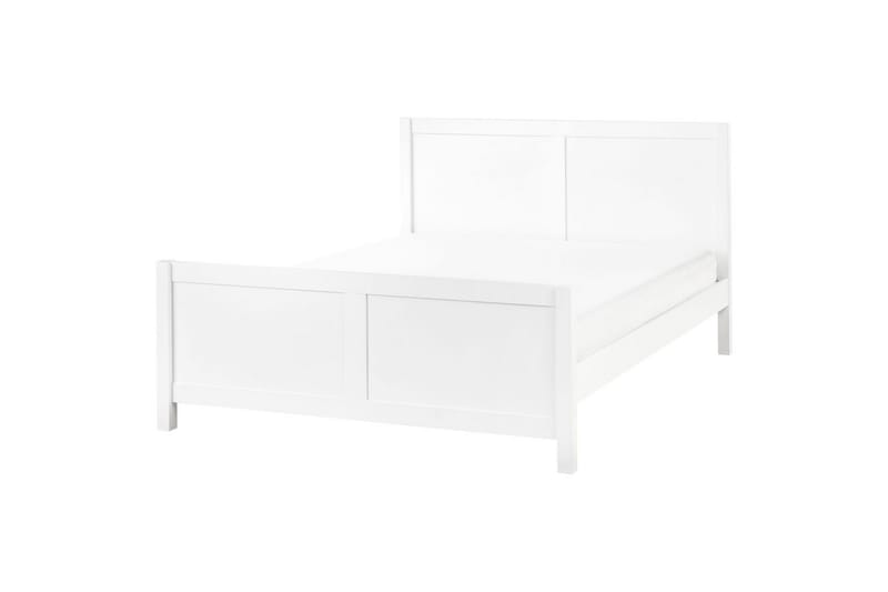 Säng med lamellram Champagnat, Vit, 140x200 cm