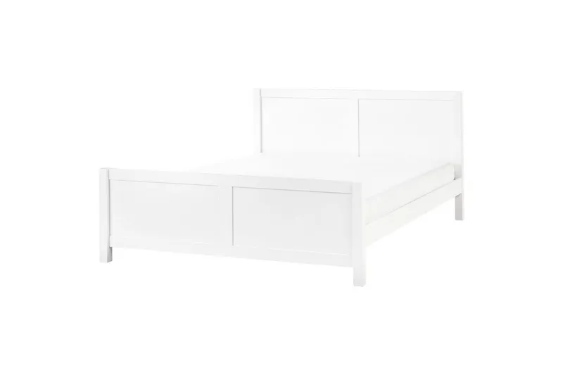 Säng med lamellram Champagnat, Vit, 180x200 cm