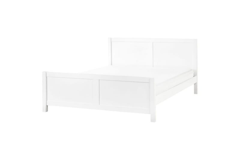 Säng med lamellram Champagnat, Vit, 180x200 cm