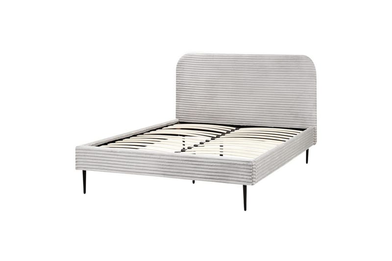 Säng med lamellram Flayat - Grå, svart, 140x200 cm - Möbler - Säng - Sängram & sängstomme