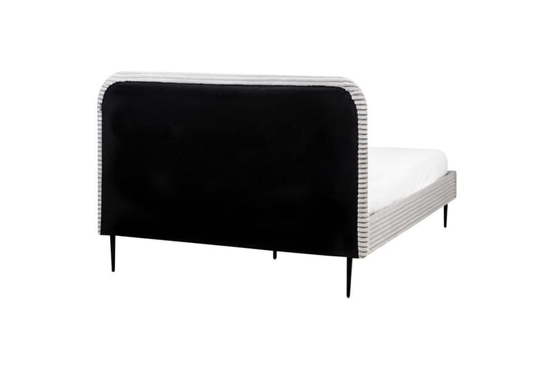 Säng med lamellram Flayat - Grå, svart, 140x200 cm - Möbler - Säng - Sängram & sängstomme