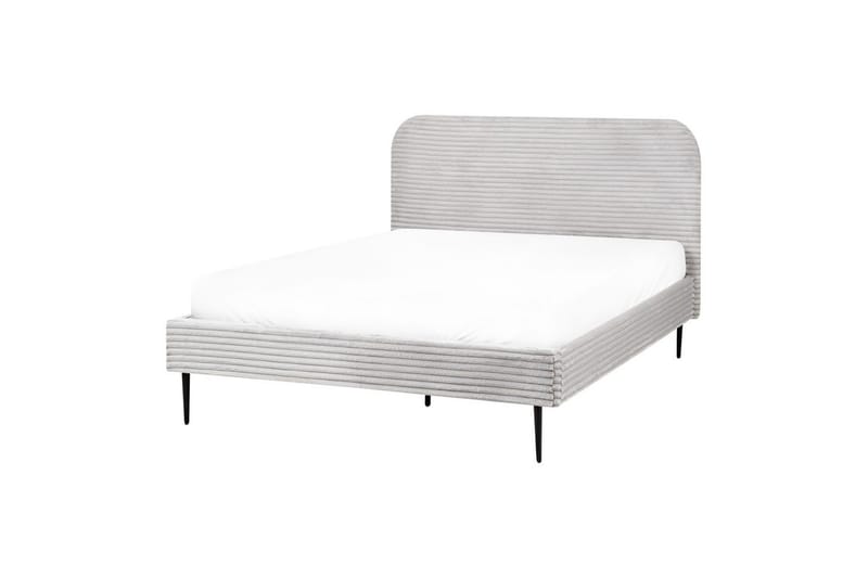 Säng med lamellram Flayat - Grå, svart, 140x200 cm - Möbler - Säng - Sängram & sängstomme