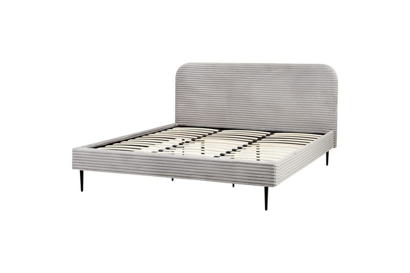 Säng med lamellram Flayat - Grå, svart, 180x200 cm - Möbler - Säng - Sängram & sängstomme
