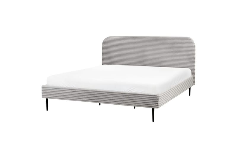 Säng med lamellram Flayat - Grå, svart, 180x200 cm - Möbler - Säng - Sängram & sängstomme