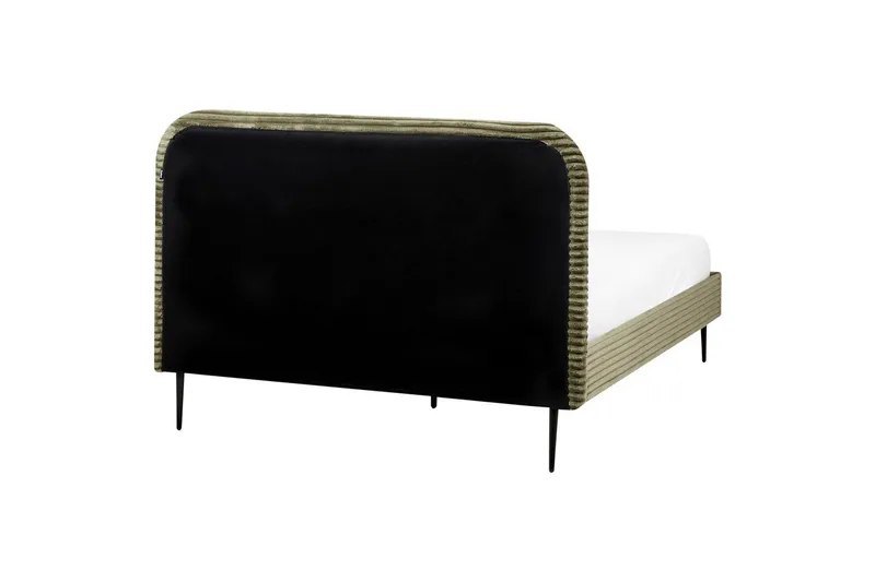 Säng med lamellram Flayat - Grön, Svart, 140x200 cm - Möbler - Säng - Sängram & sängstomme