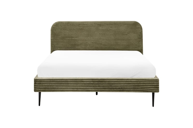 Säng med lamellram Flayat - Grön, Svart, 160x200 cm - Möbler - Säng - Sängram & sängstomme