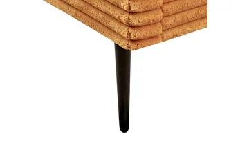 Säng med lamellram Flayat - Orange, svart, 140x200 cm - Möbler - Säng - Sängram & sängstomme