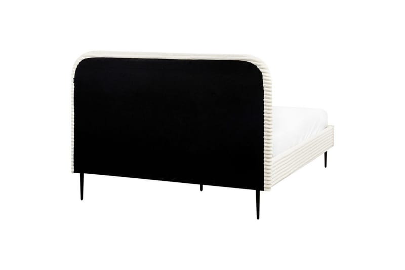 Säng med lamellram Flayat - Vit, Svart, 140x200 cm - Möbler - Säng - Sängram & sängstomme