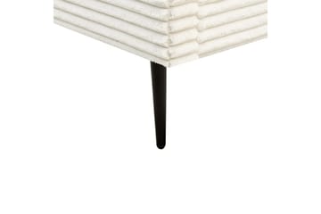 Säng med lamellram Flayat - Vit, Svart, 160x200 cm - Möbler - Säng - Sängram & sängstomme