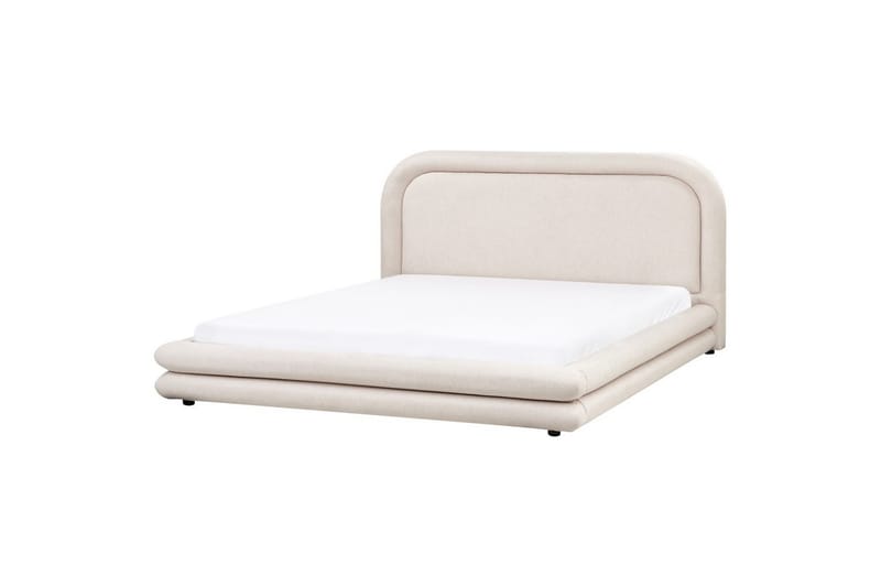 Säng med lamellram Lavardens - Ljusbeige, svart, 180x200 cm - Möbler - Säng - Sängram & sängstomme