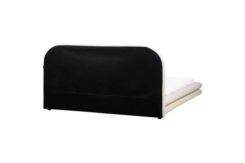 Säng med lamellram Lavardens - Ljusbeige, svart, 180x200 cm - Möbler - Säng - Sängram & sängstomme