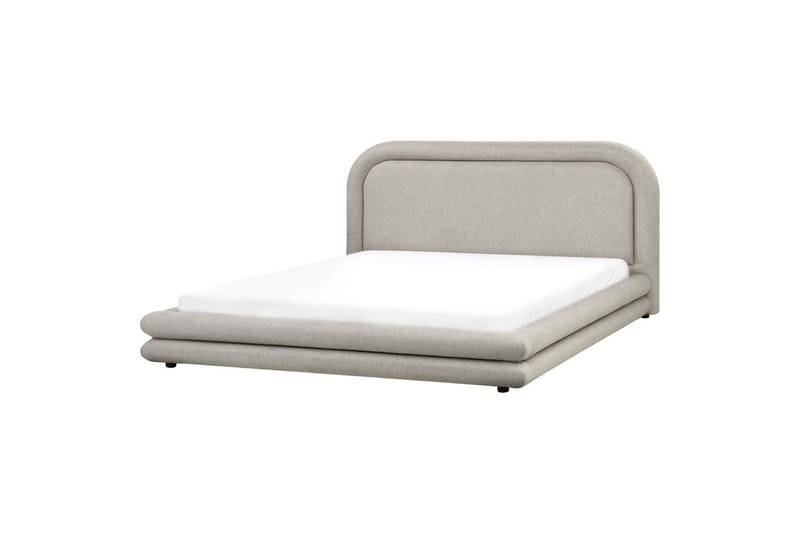 Säng med lamellram Lavardens, Taupe, svart, 180x200 cm