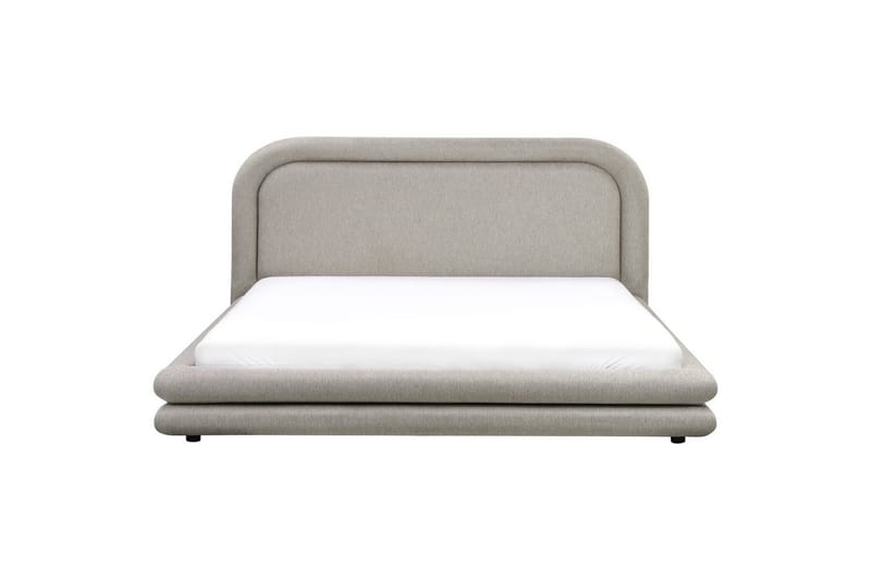 Säng med lamellram Lavardens - Taupe, svart, 180x200 cm - Möbler - Säng - Sängram & sängstomme