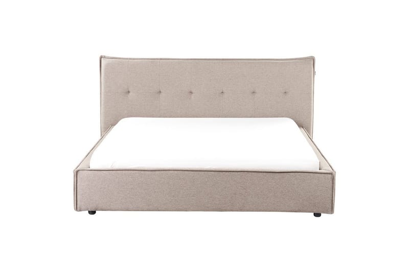 Säng med lamellram Lestre - Taupe, svart, 160x200 cm - Möbler - Säng - Sängram & sängstomme