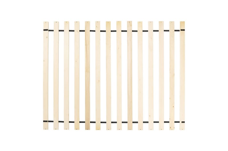 Säng med lamellram Limanton - Brunt, ljust trä, svart/Konstläder, 140x200 cm - Möbler - Säng - Sängram & sängstomme